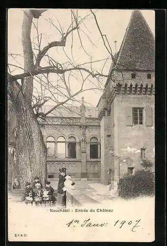 AK Neuchâtel, Entree du Chateau