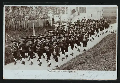 Foto-AK Fritz Gratl: Tiroler-Schützen-Compagnie