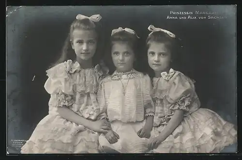 AK Prinzessin Margarethe, Anna & Alix von Sachsen