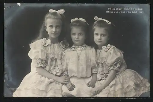 AK Prinzessin Margarethe, Anna & Alix von Sachsen