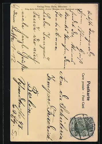 AK Prinzessin Monika von Sachsen mit Blumenvase