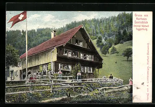 AK Wattwil Toggenburg, Kurhaus Sentisblick im Steintal