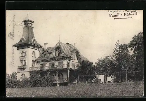 AK Langenthal, Gasthof Wildpark von Familie Häberli