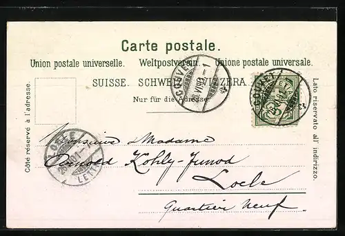 AK Couvet, Vue générale, College, Eglise nationale