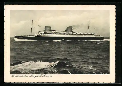 AK Passagierschiff Europa, Norddeutscher Lloyd