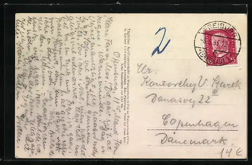 AK Fährschiff Schwerin mit aufgehender Bak