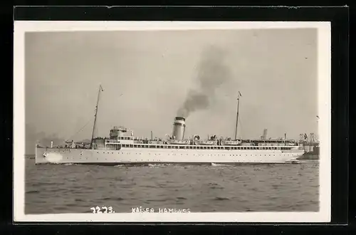 AK Passagierschiff Kaiser verlässt Hamburg