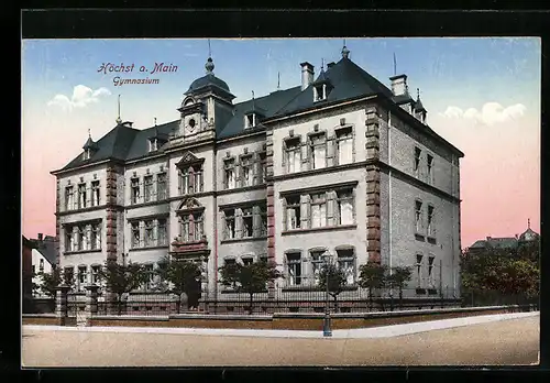 AK Höchst am Main, Strasse am Gymnasium