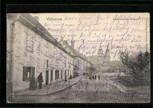 AK Waldsassen, Johannisplatz-Strasse