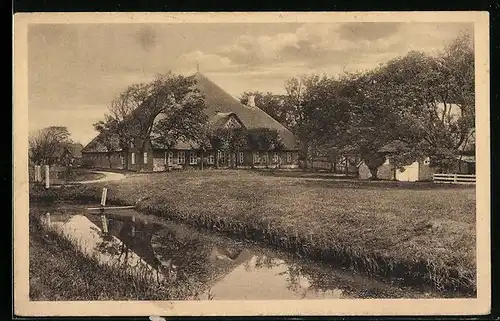 AK Barneckemoor, Gemeindehaus, Graben im Ort