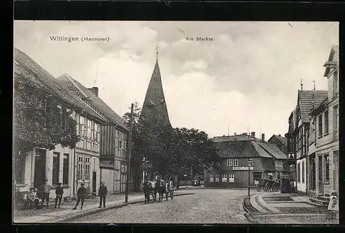 AK Wittingen /Hannover, Am Markt