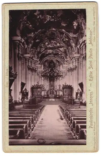Fotografie Schaar & Dathe, Trier, Ansicht Trier, Innenansicht der Paulinkirche, Blick zum Altar