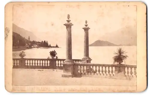 Fotografie G. Sommer, Napoli, Ansicht San Giovanni, Säulen mit Blick auf den See