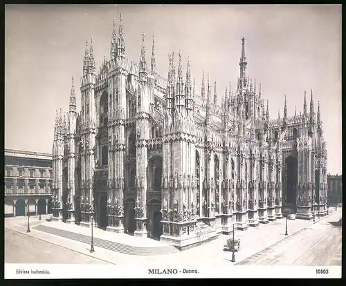 Fotografie Edizione inalterabile, Ansicht Milano - Mailand, Il Duomo