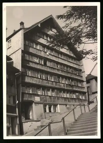 Fotografie unbekannter Fotograf, Ansicht Herisau, Gebäudeansicht