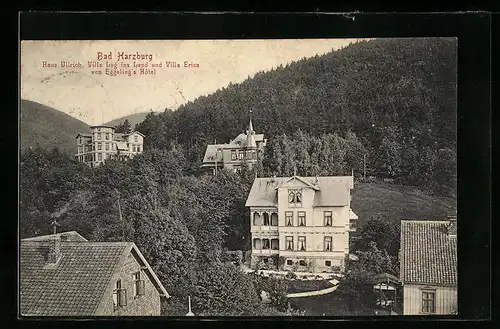 AK Bad Harzburg, Haus Ullrich, Villa Lug ins Land und Villa Erica