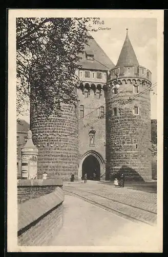 AK Neuss, Obertor mit Litfasssäule