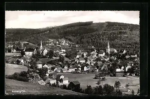 AK Arzberg /Ofr., Ortsansicht mit Umland