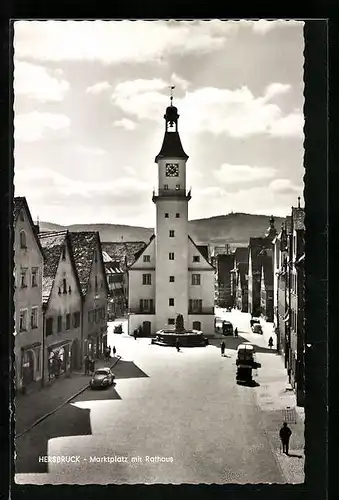 AK Hersbruck, Marktplatz mit Rathaus