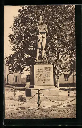 AK Marienberg i. Sa., Denkmal Heinrich des Frommen