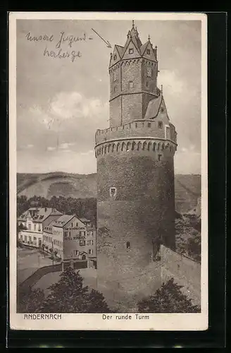AK Andernach, Der runde Turm