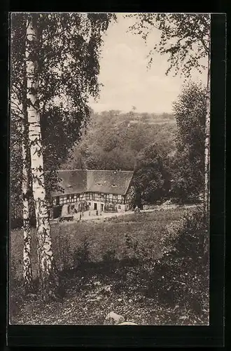 AK Wilsdruff, Neudeckermühle im Saubachtale