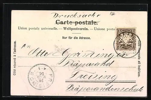 AK Naz, Blick auf das Dorf an der Albula-Bahn