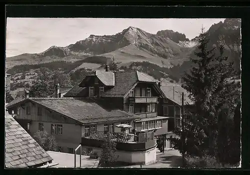 AK Adelboden, Gasthof und Metzgerei zum Kreuz