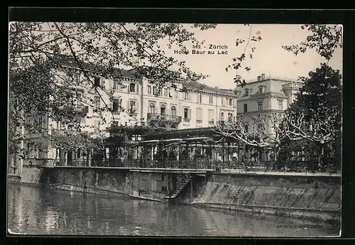 AK Zürich, Hotel Baur au Lac