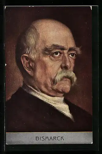 AK Portrait von Otto von Bismarck im Halbprofil