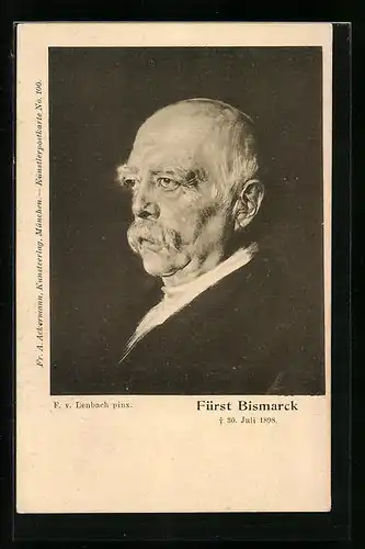 AK Porträt Fürst Bismarcks