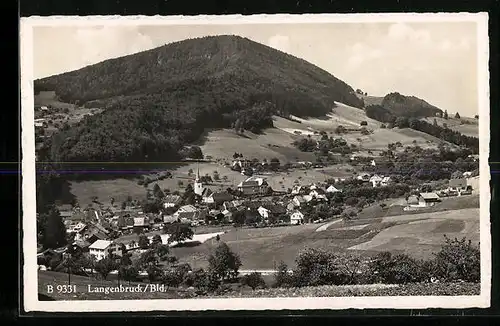 AK Langenbruck /Bld., Ortsansicht mit Umland