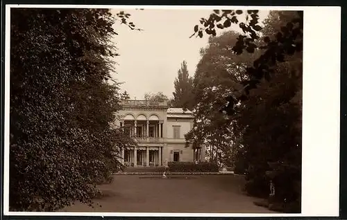 Foto-AK Zürich, Villa Rietberg / Wesendonk, von der Zufahrt gesehen