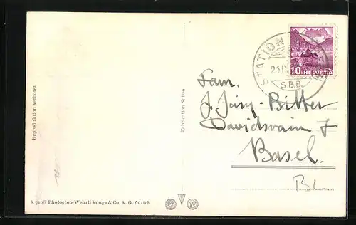 AK Laufen, Teilansicht mit Kirche