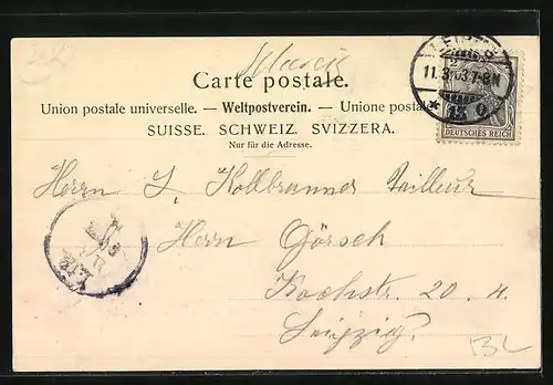 AK Arlesheim, Teilansicht mit Kirche