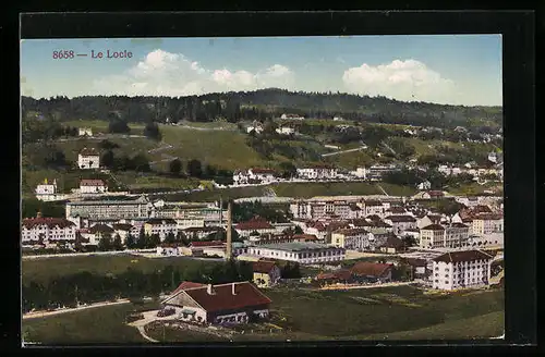 AK Le Locle, Ortsansicht aus der Vogelschau