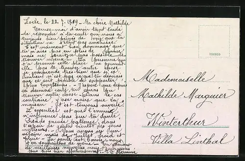 AK Le Locle, Ortsansicht aus der Vogelschau