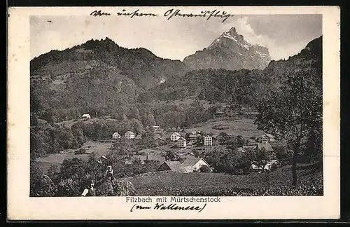 AK Filzbach, Ortspartie mit Mürtschenstock