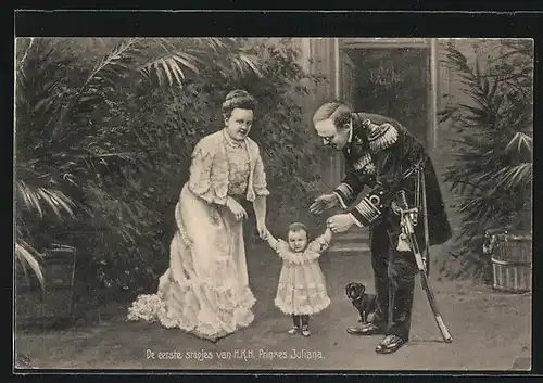 AK De eerste stapjes van H. K. H. Prinses Juliana