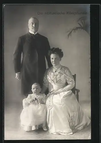 AK Familienporträt der Königsfamilie von den Niederlanden