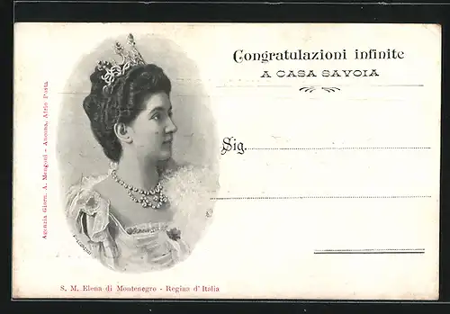 AK S. M. Elena di Montenegro, Regina d`Italia