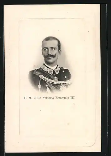 Präge-AK S. M. il Re Vittorio Emanuele III.