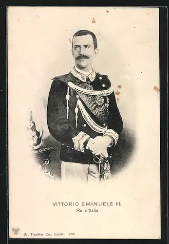 AK Vittorio Emanuele III., Re d`Italia