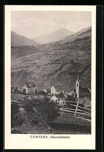 AK Conters, Oberhalbstein mit Kirche