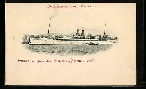AK Dampfer Hohenzollern