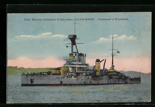 AK Marine Militaire Francaise, Jean-Bart, Cuirasse à Turbines