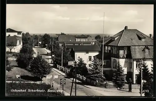 AK Scharbeutz, Die Seestrasse aus der Vogelschau