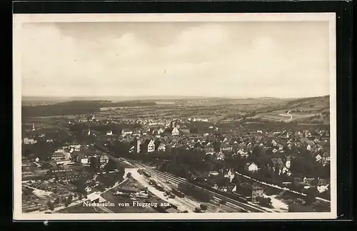 AK Neckarsulm, Ortsansicht vom Flugzeug aus