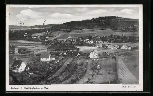 AK Wallrabs b. Hildburghausen /Thür., Ortsansicht aus der Vogelschau