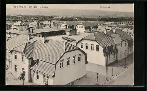 AK Ohrdruf /Thüringen, Truppenlager aus der Vogelperspektive